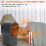400W Portable Electric Space Heater Mini Desktop Fan Heater Personal Small Space Heater For Home Office - Image 5