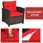3 Pieces Rattan Patio Furniture Set With Washable Cushion - Image 10