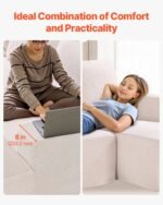 Modular Sectional Sofa, U Shaped Modular Sofa With Chaise, Cloud Sectional Couch With High Rebound Sponge And Density, Upholstered Corduroy Couch With Cushion For Living Room, Bedroom, Beige - Image 5
