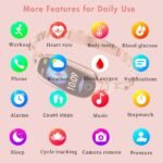 Smart Watch - Fitness Tracker And Menstrual Cycle Tracking, Heart Rate&Blood Pressure Monitoring, Sleep Tracking, Step Counter, Waterproof Smart Watch Compatible With IPhone&Android Phones - Image 3