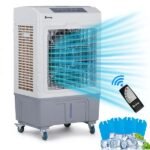 3 In 1 Portable Evaporative Cooler,Indoor,Outdoor,2647CFM Personal Air Cooler With Remote Control ,10.57 Gal Large Water Tank & Scroll Casters, 4 Ice Packs,White And Gray - Image 3