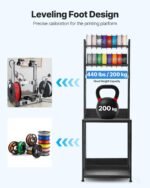 3D Printer Filament Storage Rack, 4-Tier 3D Printer Stand With Filament Storage, Spools Holder Racks Cart With Wheels, Filaments Organzied For 3D Printing Station, Office, Workshop (Shelf Only) - Image 5