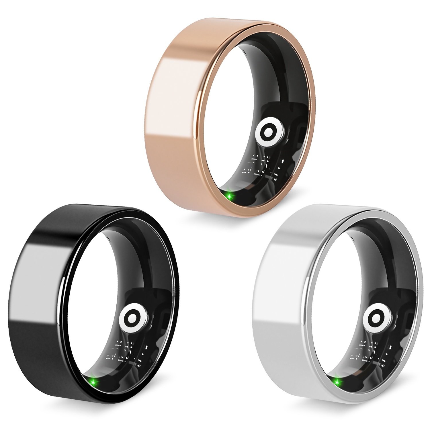12d00a48-845b-464b-85e7-74620554514b.jpg Smart Ring Health Tracker Fitness Sleep Stress HRV Tracker With Charging Case Magnetic Charging Cable For Women & Men Compatible With IOS & Android 7-Day Battery Life Size7 Size8 Size9 Size10 - Image 1