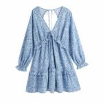 Spring  European And American Women's Animal Print Dress