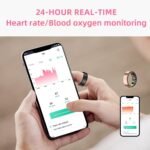 Smart Ring Health Tracker - Fitness Sleep Heart Rate Blood Oxygen Tracker Smart Ring For Men And Women,IP68 Waterproof Level Bluetooth Fitness Tracker Rings Family Care - Image 2