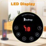 25Inch Tower Space Heater, Portable Electric Space Heater With Remote Control, 12H Timer, Thermostat, 60 Degrees Oscillation, Overheating & Tip-Over Protection For Indoor Large Room Bedroom Office - Image 3
