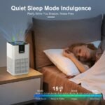 MOOKA Air Purifiers For Home Large Room Up To 1250 Ft², H13 HEPA Air Purifier For Pets Dust Odor Smoke, Aromatherapy Function, Air Cleaner With 15dB Quiet Sleep Mode For Bedroom Office Living Room - Image 3