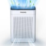 MOOKA TM06 White Air Purifiers For Home Large Room Pets Up To 2200 Sq Ft, H13 True HEPA Air Purifier Cleaner, Fragrance, Air Purifier For Bedroom Wildfire Smoke Pet Dust Pollen Odor