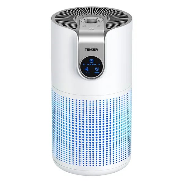 3128074a-c912-4e47-85e9-366fab025917.jpg TENKER M03 Air Purifier White For Home Large Room HEPA Air Purifier For Bedroom Pets Kitchen, Air Filter Cleaner For Smoke Pollen Dust Dander Odor - Image 1