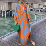 Top-selling Product Fashion Printed V-neck Dress - Image 2