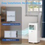 8,000 BTU Portable AC Unit for Apartment , Compact, Movable & Evaporative Cooler for Small Spaces, White - Image 7
