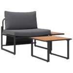 Garden Sofa Set 2 pcs Anthracite   Garden Sofa Set 2 - Image 5