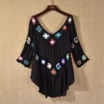 Amazon AliExpress Hot Selling Product Boho Hollow Out Hand Crocheting Flower Bikini Loose Beach Cover-up - Image 3