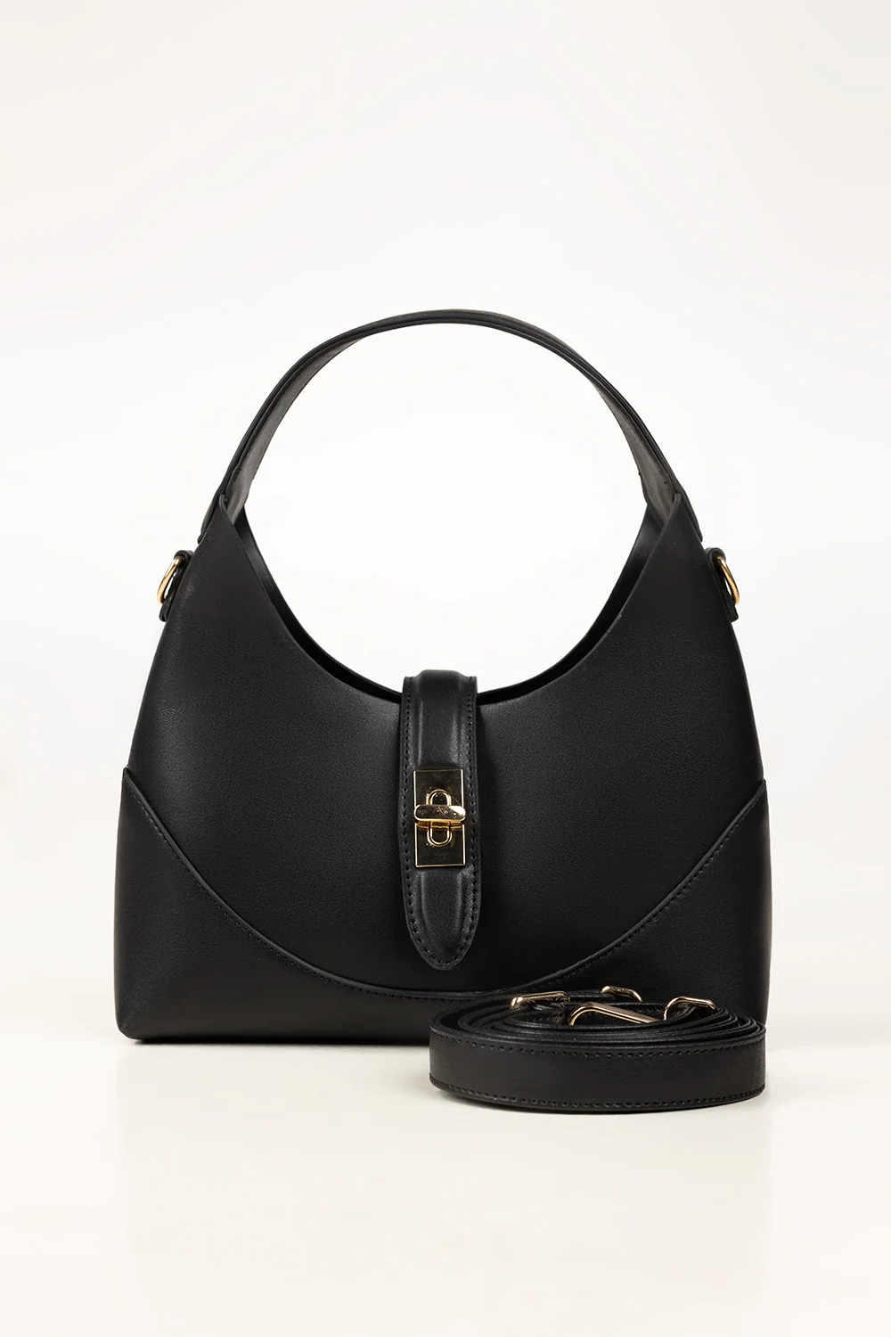 428962-black-hobo-bag-front-2-gulahmed33333333333333333333333333333333333.webp Black Hobo Bag - Image 1