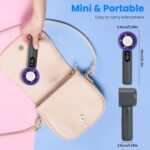 One Hundred Speed Handheld Fan With Ice Cooler High Speed Turbo Fan 3000mAh Rechargeable Hand Fan With LCD Display For Travel Camping Beach Outdoor - Image 9