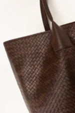 Dark Brown Tote Bag - Image 6