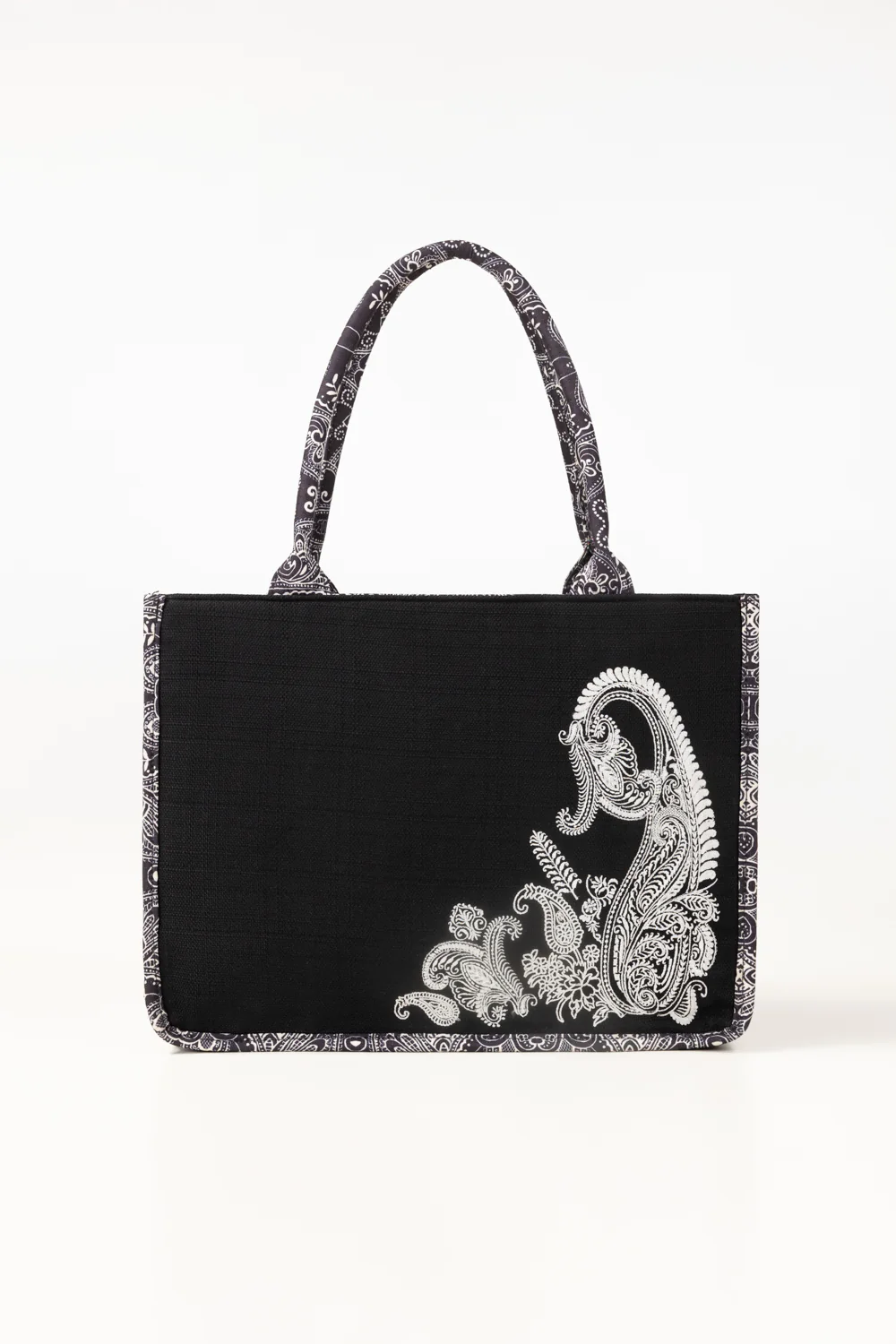 454000-black-totebag-front2-ideas.webp Dark Tote Bag - Image 1