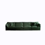 Free Combination Modular Sofa Free,4 Seater Sofa Comfy Chenille Fabric,Sectional Sofa Couch,Green Chenille - Image 2