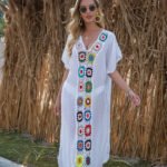 Hand Crochet Stitching Dress - Image 4