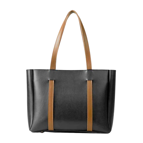 7-removebg-preview-1-1.png Elegant Black & Brown Leather Tote Bag - Image 1