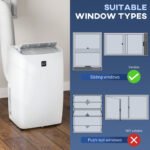 12000 BTU Portable Air Conditioner, AC Unit with Cool, Dehumidifier, Fan, 550 Sq. ft, 24H Timer On Off, Window Kit - Image 4
