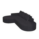 Modern Curved Sofa ,Chenille Upholstered Sectional Sofa Couch Set,Modular 108.5 L Shaped Sectional Living Room Sofa Set With 3 Pillows,Free Combination Sofa Couch For Living Room,Bedroom - Image 2