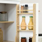 72" Kitchen Pantry Storage Cabinet, Modern Tall Kitchen Cabinet with 5-tier Storage Shelving, 8 Spice Racks, Drawer - Image 8