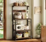 SUPERJARE Kitchen Bakers Rack with Power Outlet, Coffee Bar Table 4 Tiers, Kitchen Microwave - Image 2