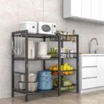 Hastatii Storage Rack Kitchen Baker's Rack - 3 Tiers 4 Baskets, - Image 2