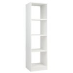 5 Tiers 4 Cube Narrow Bookshelf With 4 Anti-Tipping Kits For Living Room, Study Room, Bedroom - Image 2