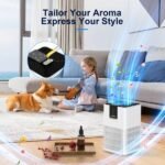 MOOKA Air Purifiers For Home Large Room Up To 1250 Ft², H13 HEPA Air Purifier For Pets Dust Odor Smoke, Aromatherapy Function, Air Cleaner With 15dB Quiet Sleep Mode For Bedroom Office Living Room - Image 5