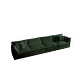 Free Combination Modular Sofa Free,4 Seater Sofa Comfy Chenille Fabric,Sectional Sofa Couch,Green Chenille - Image 3