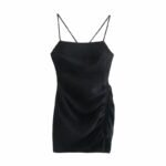 All-match Women's Summer  Pleated Decorative Dress 08193878800
