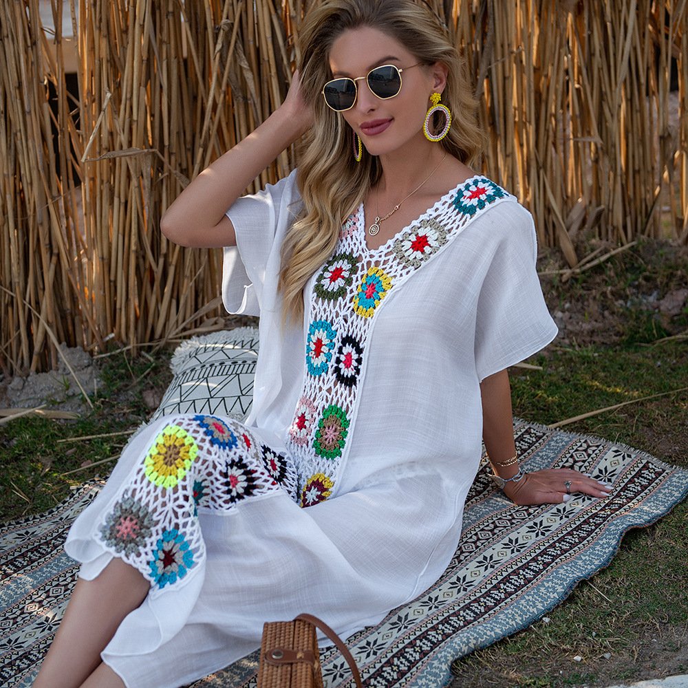 963919a9-4f2a-4308-9044-9187a37b63aa.jpg Hand Crochet Stitching Dress - Image 1