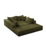 Oversized Sponge Cloud Sofa,Modern Upholstered Sectional Sofa Couch Set,Modular 162 L Shaped Sectional Living Room Sofa Set With 6 Pillows,Free Combination Sofa Couch For Living Room,BedroomWF055 - Image 5