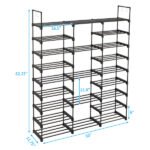 3 Rows And 9 Layers With Hooks Can Hold 50 Pairs Of Shoe Racks - Image 4