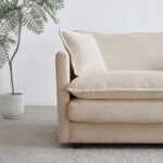 Free Combination Modular Sofa Free,4 Seater Sofa Comfy Chenille Fabric,Sectional Sofa Couch,Beige Chenille - Image 3