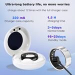 Health Smart Ring, Fitness Tracker, With Heart Rate, Blood Oxygen, Heart Rate Variability, Sleep Monitoring, Step Count, IP68 Compatible With IPhone And Android, No Subscription Fee Required - Image 5
