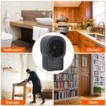 400W Portable Electric Space Heater Mini Desktop Fan Heater Personal Small Space Heater For Home Office - Image 2