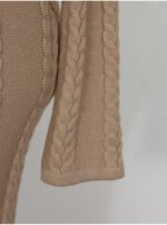 Winter  Korean Style Temperament V-neck Design Sense Lace-up Waist Linen - Image 6