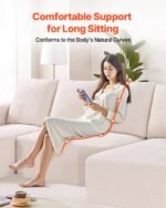 Modular Sectional Sofa, U Shaped Modular Sofa With Chaise, Cloud Sectional Couch With High Rebound Sponge And Density, Upholstered Corduroy Couch With Cushion For Living Room, Bedroom, Beige - Image 3