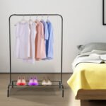 1Pc 33lbs Loading Garment Racks Freestanding Clothing Racks Clothes Rack Stands Organizer With Bottom Shelf For Dormitory Home - Image 10