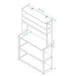 5-layer Packer Rack For Kitchen Cabinets, Coffee Bars, Kitchen Shelves, Microwave Racks - Image 2