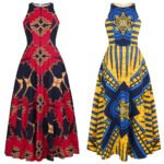 Digital Printing Women's Round Neck Sleeveless Dress - Image 2