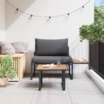 Garden Sofa Set 2 pcs Anthracite   Garden Sofa Set 2 - Image 3
