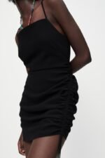 All-match Women's Summer  Pleated Decorative Dress 08193878800 - Image 3