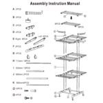1Pc Clothes Drying Rack Rolling Collapsible Laundry Dryer Hanger Stand Rail Shelve Wardrobe Clothing Drying Racks With Dual Side Wings - Image 8