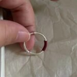 Second Dimension Starry Flower Blue Zircon Proposal Band - Image 3