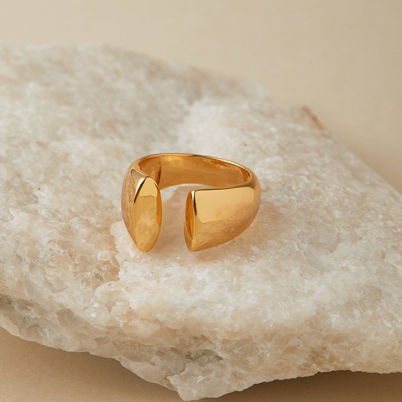 05f2f3f4-0f6d-4b3d-ab5d-a30b77c40ed6.jpg Adjustable Irregular Polished Index Finger Ring - Image 1