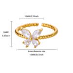 European And American Bestseller Full Diamond Ring, Fashion Luxury Cluster Set Zircon Adjustable Ring, Light Luxury Elegant Luxury Diamond Ring Wholesale Supply - Image 9